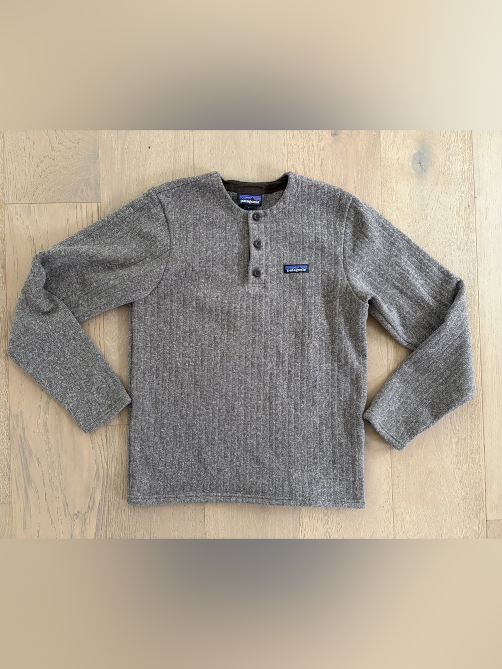 Patagonia Men's Gray Crewneck Better Sweater Henley sz S